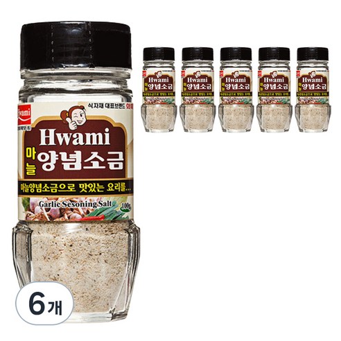 [화미] 마늘양념소금, 100g, 6병