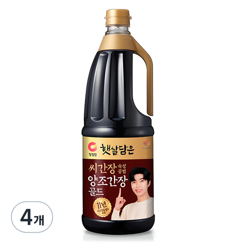 햇살담은 씨간장 숙성 양조간장 골드, 1.7L, 4개