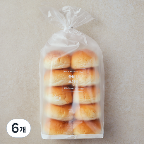 신라명과 플레인 모닝롤 10개입, 260g, 6개