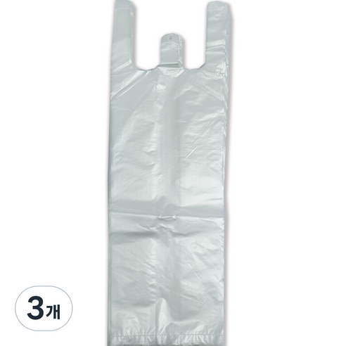 생활을그리다 음료용 비닐 쇼핑백 100 x 60 x 355 mm 100p, 중(M), 3개