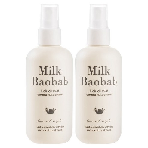 밀크바오밥 헤어 오일미스트, 120ml, 2개