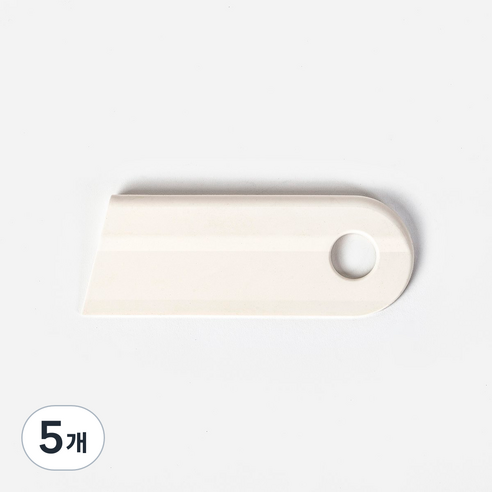 JAJU(자주) 간편하게 사용하는 실리콘 미니 스퀴지, 아이보리, 5개