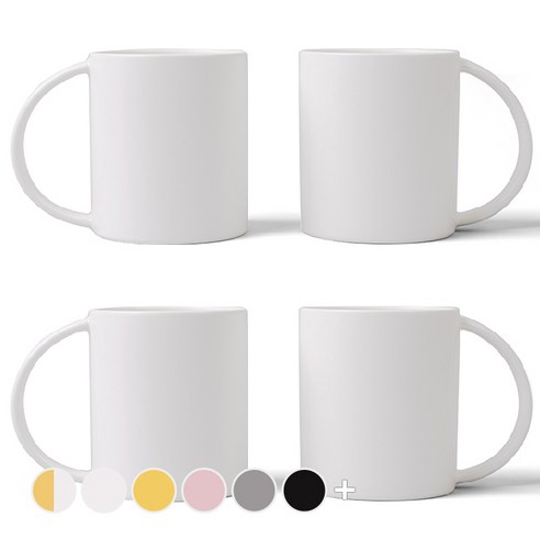 보울보울 국산 볼볼홈파티 빅머그 600ml, 밀크화이트, 4개