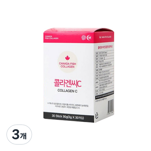 캐나다 생선 콜라겐C 30p, 3개, 90g