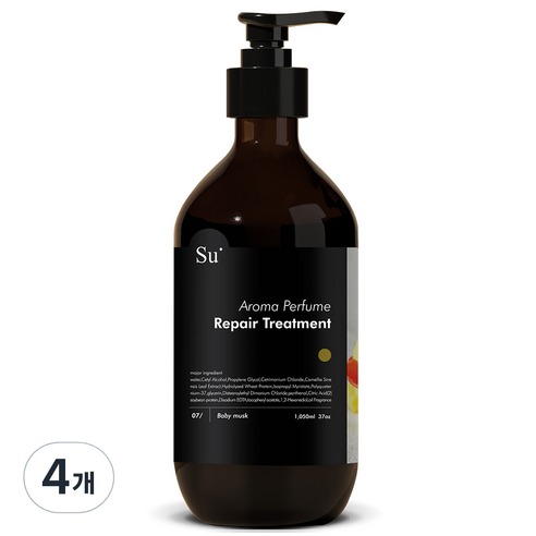 수오가닉 퍼퓸 트리트먼트 베이비머스크 1050ml, 4개