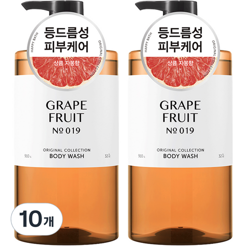 해피바스 오리지널 컬렉션 자몽 바디워시, 10개, 910g
