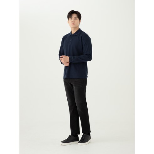 세련되고 편안한 캐럿 PK 긴팔 카라티
