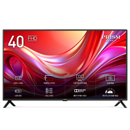 프리즘코리아 FHD LED TV, 101cm(40인치), PT400FD, 스탠드형, 고객직접설치