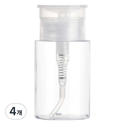 조니프리 토너 리무버 펌핑 공병 200ml, 4개, 혼합색상