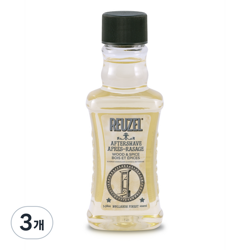 리우젤 에프터 쉐이브 스킨 우드향, 100ml, 3개