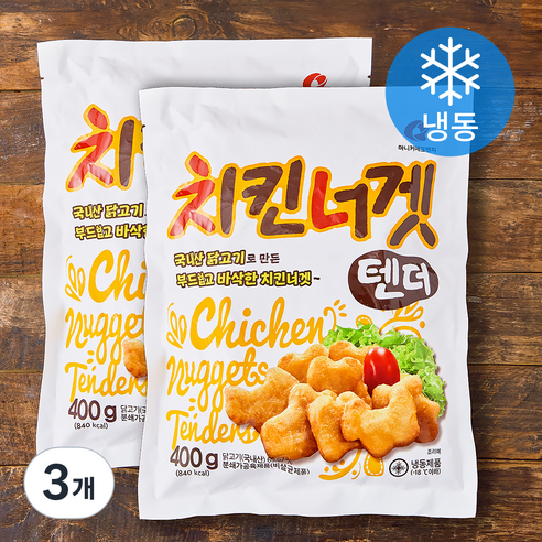마니커에프앤지 치킨너겟 텐더 400g + 400g (냉동), 800g, 3개