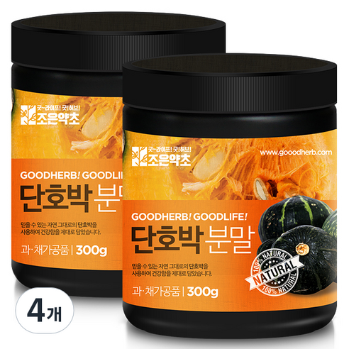 조은약초 단호박가루, 300g, 4개
