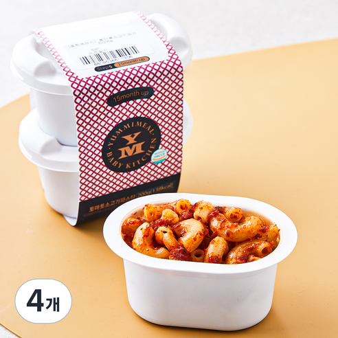 얌이밀 토마토소고기 파스타, 100g, 4개