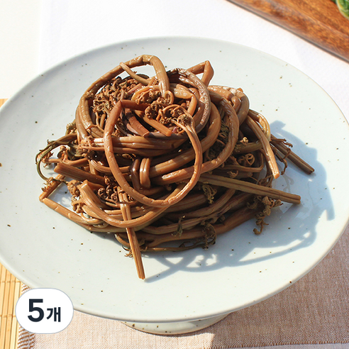 데친 고사리, 1kg, 5개