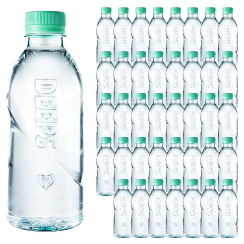 Deeps 먹는해양심층수 딥스 에코 그린 미니 무라벨, 300ml, 40개