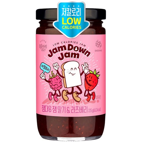 복음자리 잼다운 잼 딸기 & 라즈베리, 1개, 225g