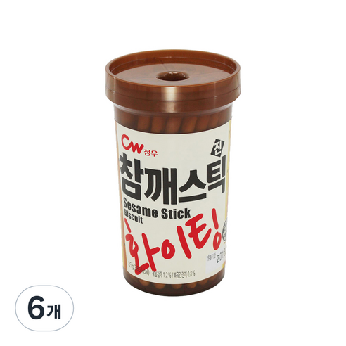 청우식품 참깨스틱 진, 85g, 6개