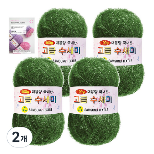 야나 대용량 수세미 100g x 4p + C 인쇄도안 8종 세트, 141 초록빛카키, 2개