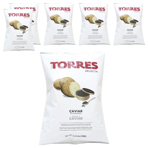토레스 셀렉타 캐비어 감자스낵, 125g, 6개