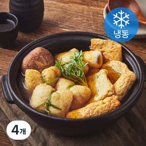 고래주방 유부주머니 어묵탕 (냉동), 440g, 4개
