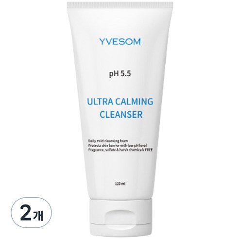 입솜 비건 약산성 pH5.5 울트라 카밍 클렌저, 120ml, 2개