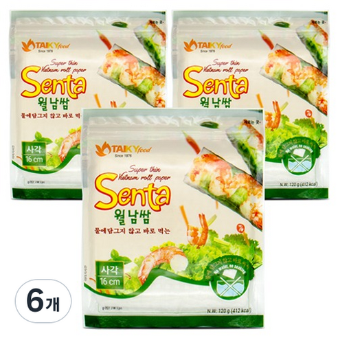 타이키 물없이 싸먹는 월남쌈 사각 16cm