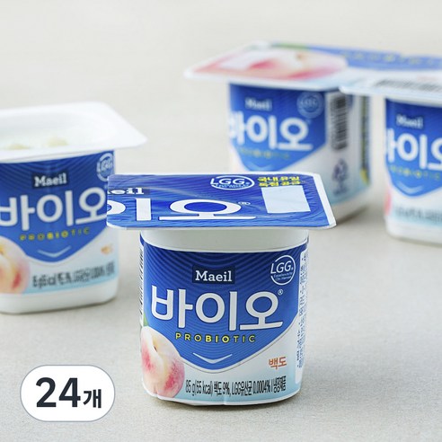 매일바이오 백도 요거트, 85g, 4개입, 6개