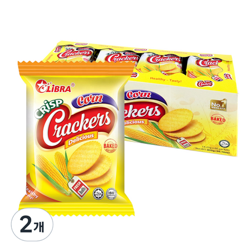 우리가스토리 리브라 콘 크리스프 크래커 60p, 855g, 2개