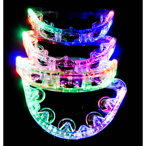 흥 폭발! LED 불빛으로 파티 분위기를 UP시키는 파티쇼 노래방 LED 탬버린!