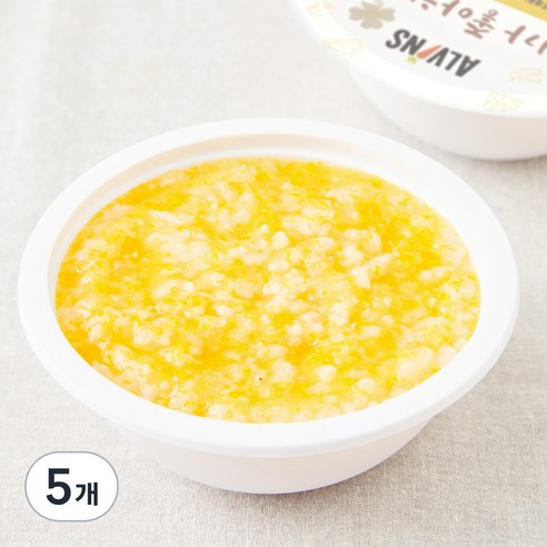 엘빈즈 이유식 중기2 7~10개월 밤단호박죽, 180g, 5개, 혼합맛(밤/단호박)