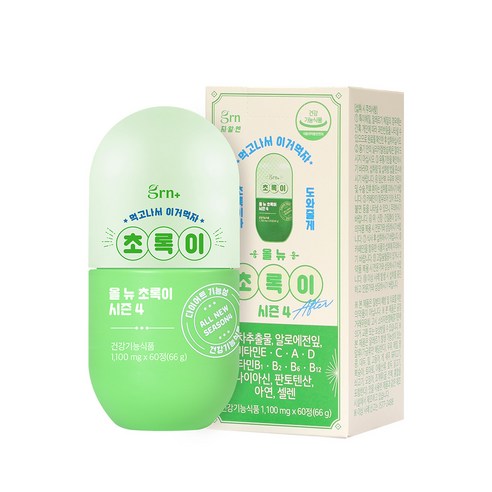 GRN 시즌4 올 뉴 초록이 다이어트 식품, 1개, 66g