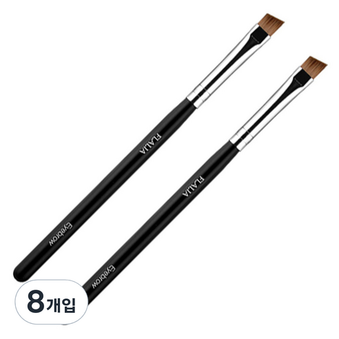 플라리아 클래식 아이브로우 브러쉬, 혼합 색상, 8개입