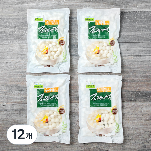 칠갑농산 우리쌀 조랭이떡, 500g, 12개