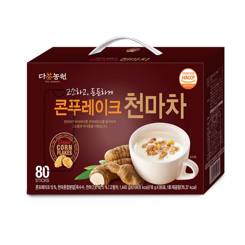 다농원 콘프레이크 천마차, 18g, 80개입, 80개입