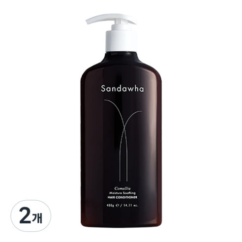 산다화 카멜리아 모이스춰 수딩 헤어 컨디셔너, 400g, 2개