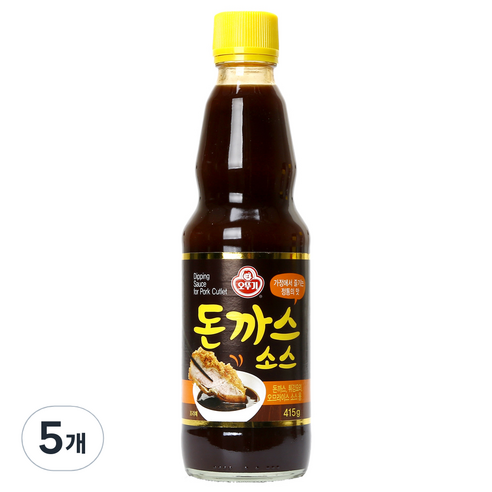 오뚜기 돈까스소스, 415g, 5개