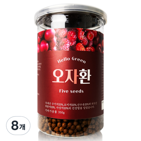 헬로우그린 오자환 통, 350g, 8개