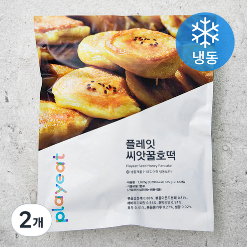 플레잇 씨앗 꿀호떡 (냉동), 1020g, 2개