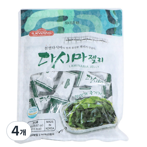다시마 젤리, 280g, 4개