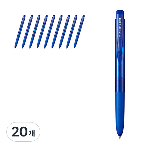 시그노 알티원 펜 UMN155 0.38mm, 블루, 20개