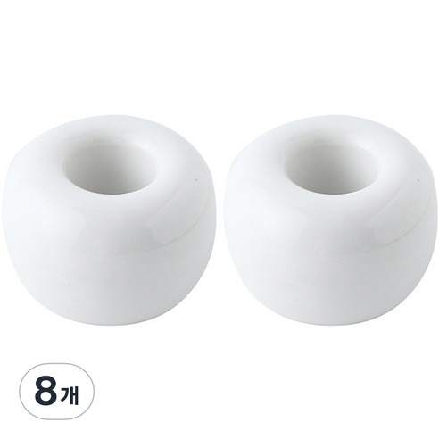솔브리빙 고급 마카롱 욕실 세라믹 도자기 칫솔꽂이 걸이 거치대, 화이트, 8개