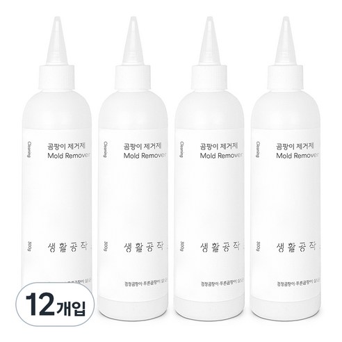 생활공작소 곰팡이제거제, 300ml, 12개