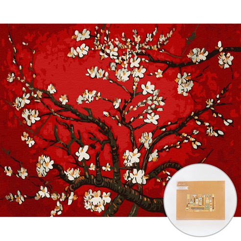 아트조이 DIY 명화 그리기 세트 40 x 50 cm, 붉은 아몬드나무