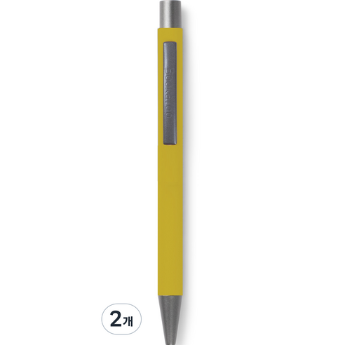 이프 블랙유성잉크 부카루 볼펜 0.7mm, 연두, 2개