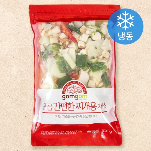 두부  곰곰 간편한 찌개용 채소, 500g, 1봉