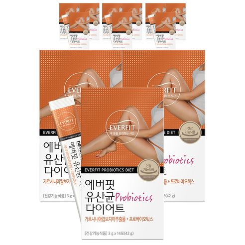 에버핏 유산균 다이어트 14포, 42g, 12개