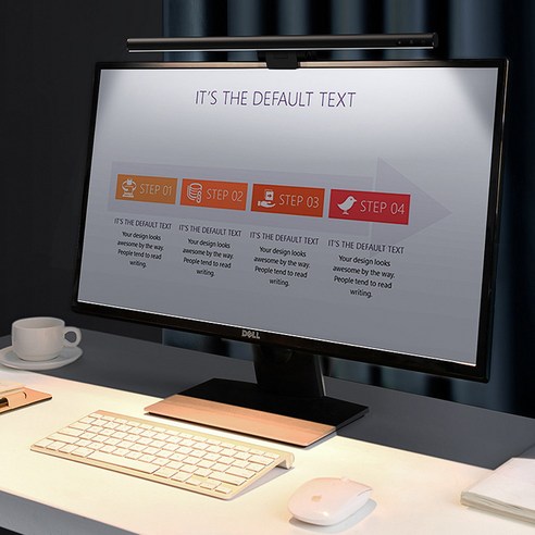 베이스어스 모니터 데스크 램프 DGIWK-01, 블랙