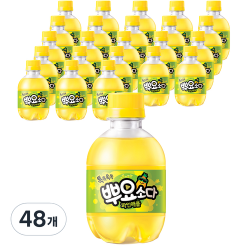 뿌요 소다 파인애플, 48개, 245ml