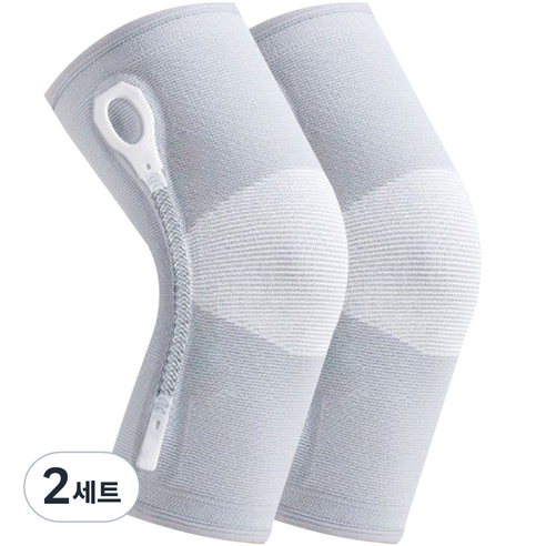 건강별밭 논슬립 씬 스프링 무릎 보호대 좌우 세트 그레이 XXL, 2세트