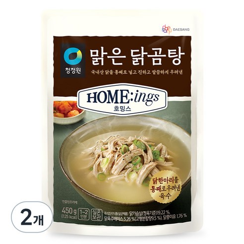 호밍스 맑은 닭곰탕, 450g, 2개